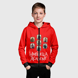 Толстовка на молнии детская Академия амбрелла, цвет: 3D-черный — фото 2