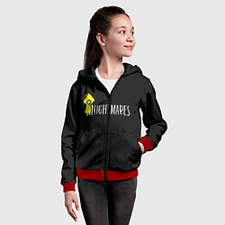 Толстовка на молнии детская Little Nightmares, цвет: 3D-красный — фото 2