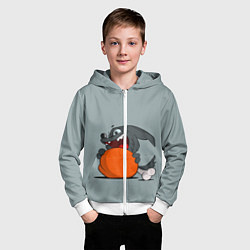 Толстовка на молнии детская Приятного аппетита, цвет: 3D-белый — фото 2