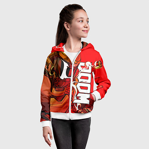 Детская толстовка на молнии DOOM Eternal / 3D-Белый – фото 4
