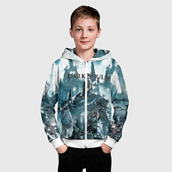 Толстовка на молнии детская Dark Souls, цвет: 3D-белый — фото 2