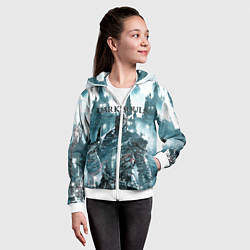 Толстовка на молнии детская Dark Souls, цвет: 3D-белый — фото 2