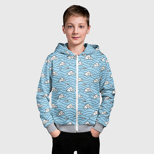 Детская толстовка на молнии УРУКОДАКИ САКОНДЖИ / 3D-Меланж – фото 3