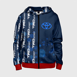 Толстовка на молнии детская Toyota - Paint Pattern on left, цвет: 3D-красный