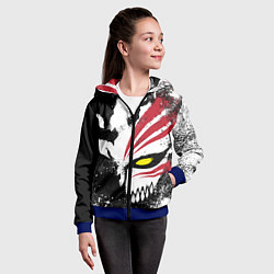 Толстовка на молнии детская БЛИЧ МАСКА BLEACH, цвет: 3D-синий — фото 2