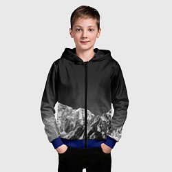 Толстовка на молнии детская ГОРЫ В МОЕМ СЕРДЦЕ КАМУФЛЯЖ, цвет: 3D-синий — фото 2