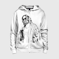 Детская толстовка на молнии Большой Лебовски Big Lebowski