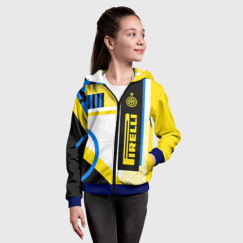 Детская толстовка на молнии ФК «Интер Милан» 202021 / 3D-Синий – фото 4