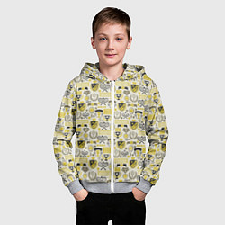 Толстовка на молнии детская Кубок Дэвиса, цвет: 3D-меланж — фото 2