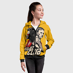 Толстовка на молнии детская Бойцовский Клуб Три личности, цвет: 3D-черный — фото 2