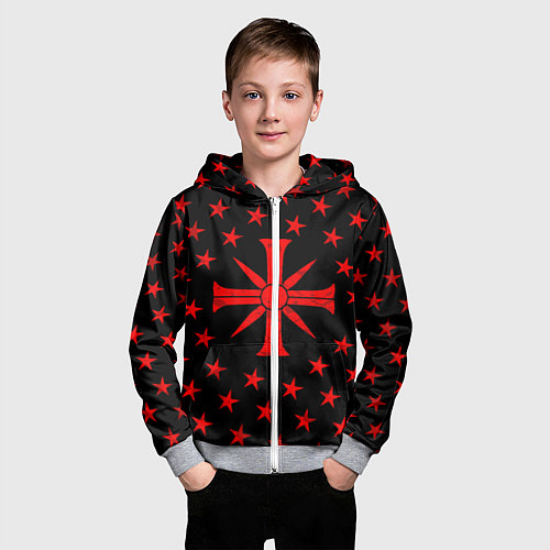 Детская толстовка на молнии FAR CRY 5 SINNER СЕКТА / 3D-Меланж – фото 3