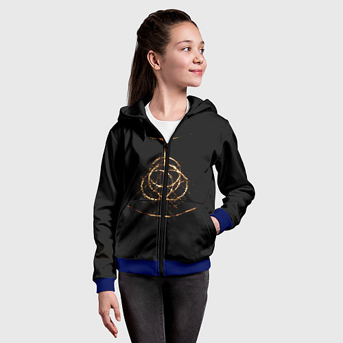 Детская толстовка на молнии Elden Ring / 3D-Синий – фото 4