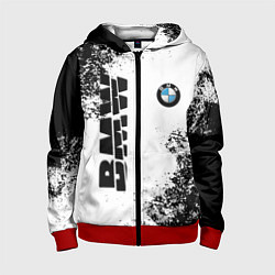 Детская толстовка на молнии BMW БМВ РАЗРЕЗАННОЕ ЛОГО