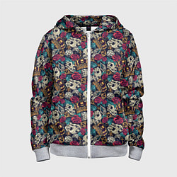 Толстовка на молнии детская Тату, цвет: 3D-меланж