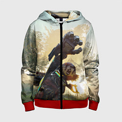 Детская толстовка на молнии Biomutant Биомутант рука