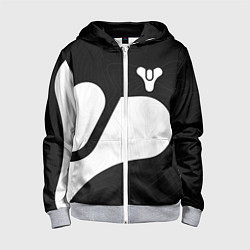 Детская толстовка на молнии DESTINY 2 LOGO WHITE