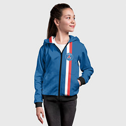 Толстовка на молнии детская PSG SPORT STRIPES UNIFORM, цвет: 3D-черный — фото 2