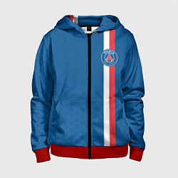 Толстовка на молнии детская PSG SPORT STRIPES UNIFORM, цвет: 3D-красный
