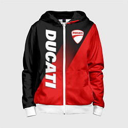 Детская толстовка на молнии DUCATI RED DEVIL MOTOCYCLE