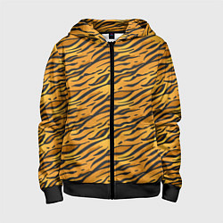 Детская толстовка на молнии Тигровый Окрас Tiger