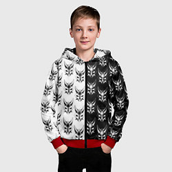 Толстовка на молнии детская GENSHIN IMPACT XIAO MASK ГЕНШИН ИМПАКТ СЯО МАСКА, цвет: 3D-красный — фото 2