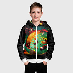 Толстовка на молнии детская Rayman Legend, цвет: 3D-белый — фото 2