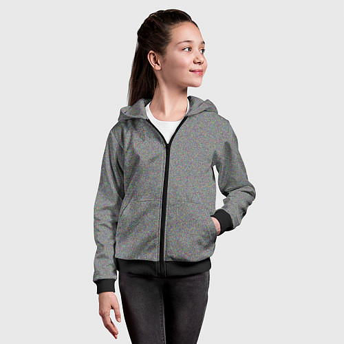 Детская толстовка на молнии Не шуми / 3D-Черный – фото 4