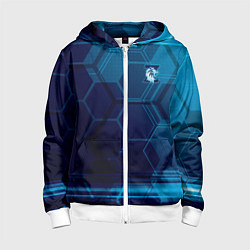 Толстовка на молнии детская Z - Гордость Питера, цвет: 3D-белый