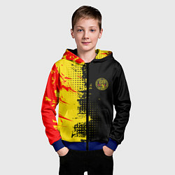 Толстовка на молнии детская Кобра Кай Cobra Kai, цвет: 3D-синий — фото 2