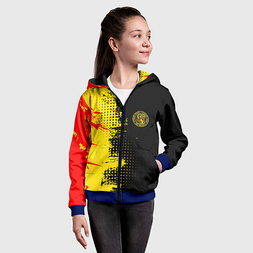 Детская толстовка на молнии Кобра Кай Cobra Kai / 3D-Синий – фото 4