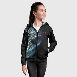 Толстовка на молнии детская X-COM 2 Skulls, цвет: 3D-черный — фото 2