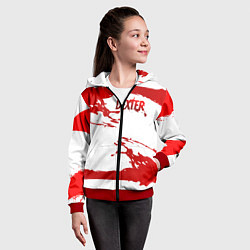 Толстовка на молнии детская Декстер Новая Кровь сериал, цвет: 3D-красный — фото 2