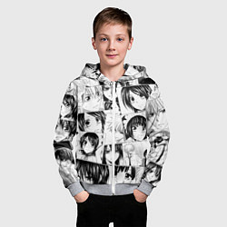 Толстовка на молнии детская ПРЕЗИДЕНТ СТУДСОВЕТА ГОРНИЧНАЯ Pattern, цвет: 3D-меланж — фото 2