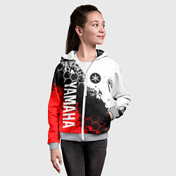 Толстовка на молнии детская YAMAHA - ЯМАХА, цвет: 3D-меланж — фото 2