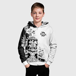 Толстовка на молнии детская ВЛАД ГЕРБ, цвет: 3D-белый — фото 2