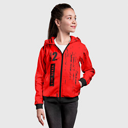 Толстовка на молнии детская ДАИНГ ЛАЙТ 2 Брызги Вертикально, цвет: 3D-черный — фото 2