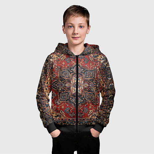 Детская толстовка на молнии КОВЁР ПАЛАС / 3D-Черный – фото 3