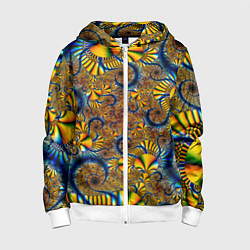 Детская толстовка на молнии FRACTAL COLOR PATTERN