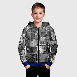 Толстовка на молнии детская The last of us comix, цвет: 3D-синий — фото 2