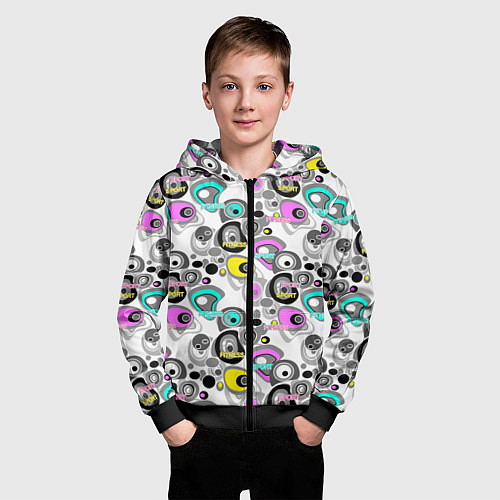 Детская толстовка на молнии Sport and fitness / 3D-Черный – фото 3