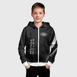 Толстовка на молнии детская Land rover Абстракция, цвет: 3D-белый — фото 2