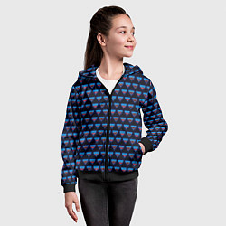 Толстовка на молнии детская Poppy Playtime - Huggy Wuggy Pattern - без логотип, цвет: 3D-черный — фото 2