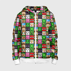 Детская толстовка на молнии Minecraft - characters