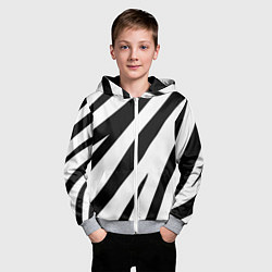 Толстовка на молнии детская Камуфляж зебры, цвет: 3D-меланж — фото 2