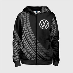 Детская толстовка на молнии Volkswagen tire tracks