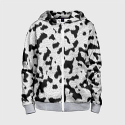 Детская толстовка на молнии Далматин - текстура