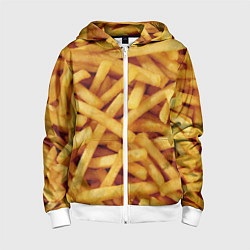 Детская толстовка на молнии Картошка фри
