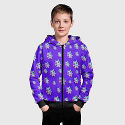 Толстовка на молнии детская BT21 Mang pattern BTS, цвет: 3D-черный — фото 2