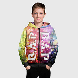Толстовка на молнии детская BAP vertical logo, цвет: 3D-черный — фото 2