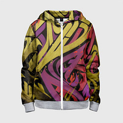 Детская толстовка на молнии Calligraphic style